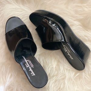 Never worn Ferragamo slides
